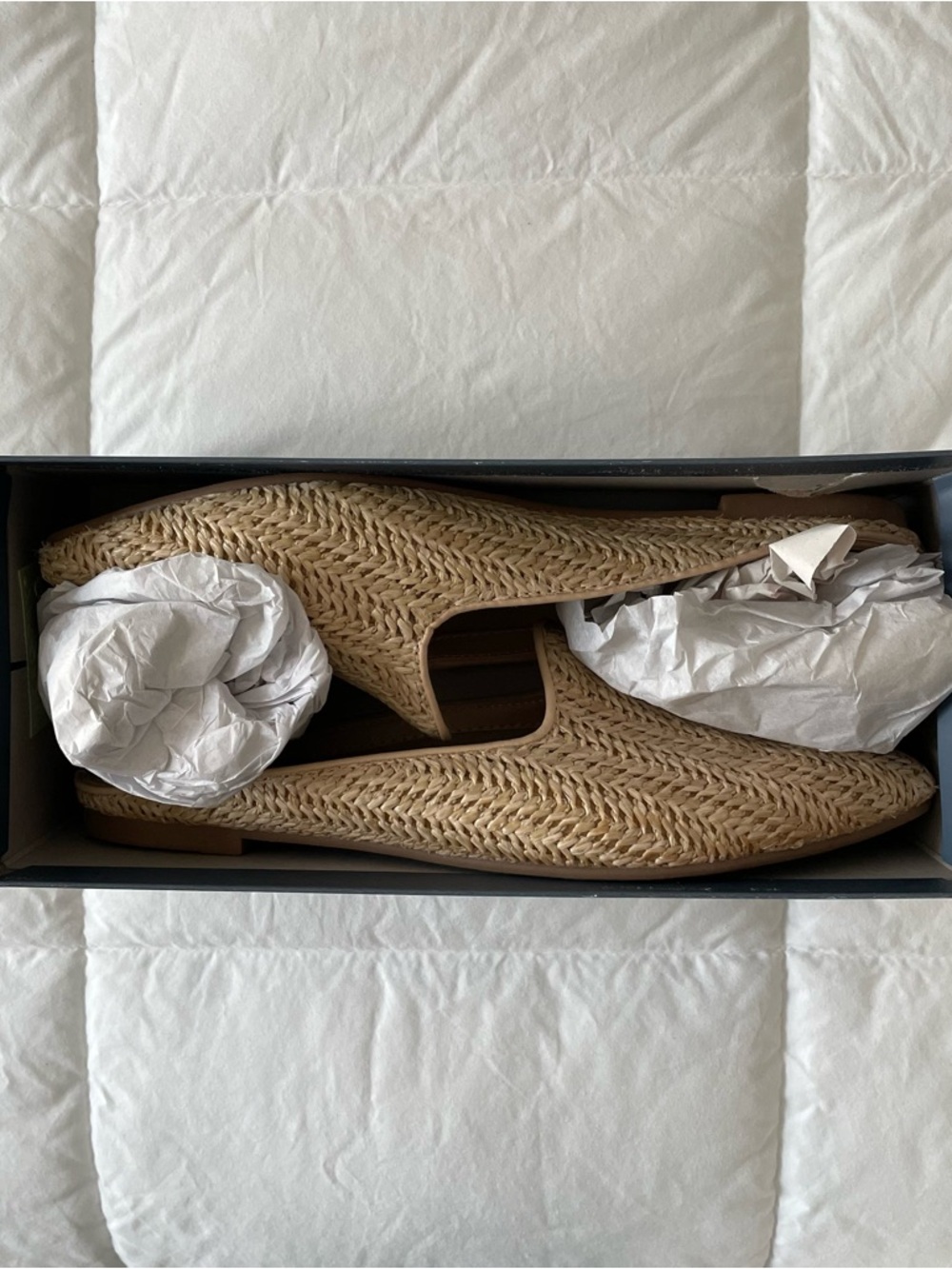 Universal Thread Woven Natural-Tone Slip-On Flats - Picture 9 of 11